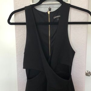 Express Deep-V & Cutout Dress